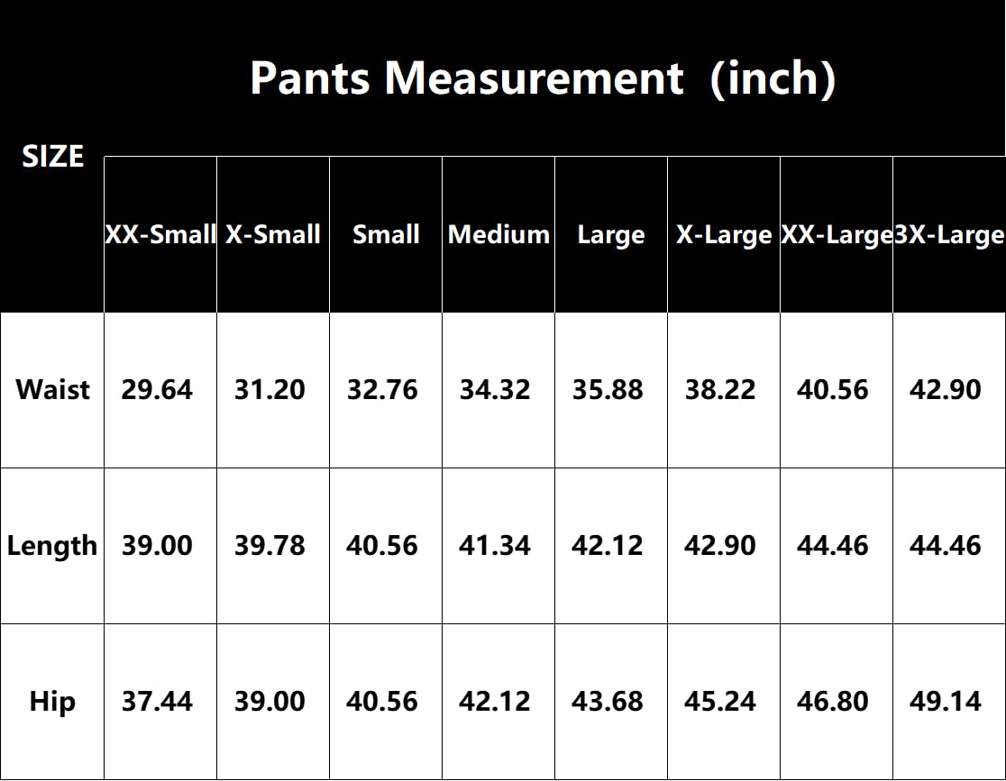 BYBNOLL Men's Printed Long Slash Pocket Multicolor Drawstring Casual Sweatpants