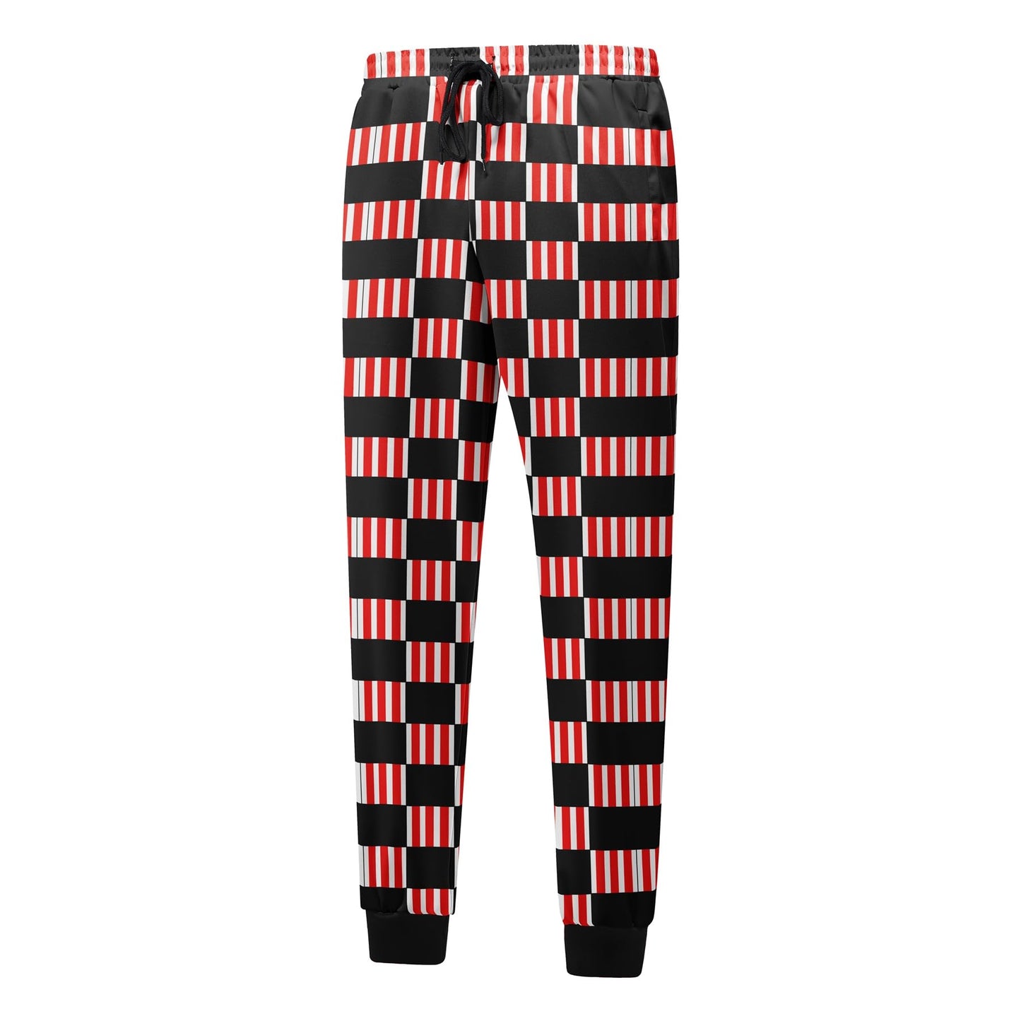 BYBNOLL Men's Printed Long Slash Pocket Multicolor Drawstring Casual Sweatpants