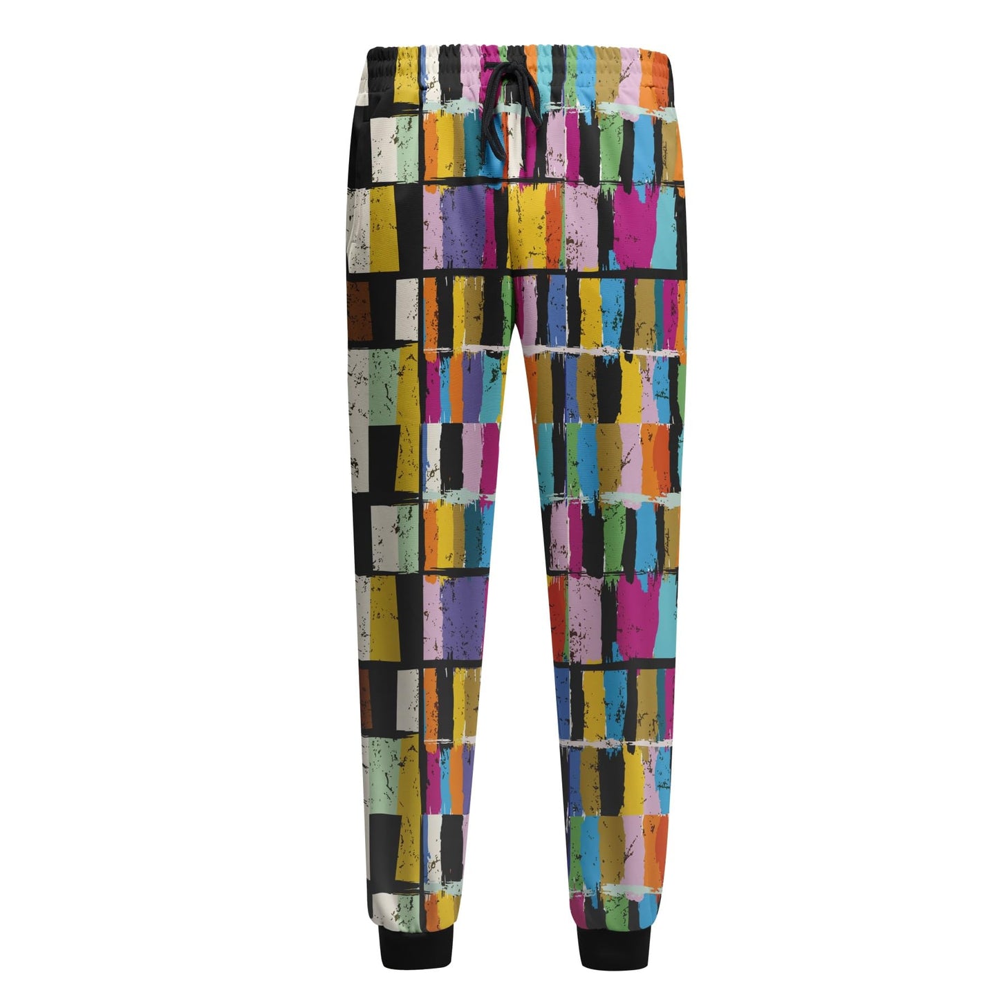 BYBNOLL Men's Printed Long Slash Pocket Multicolor Drawstring Casual Sweatpants
