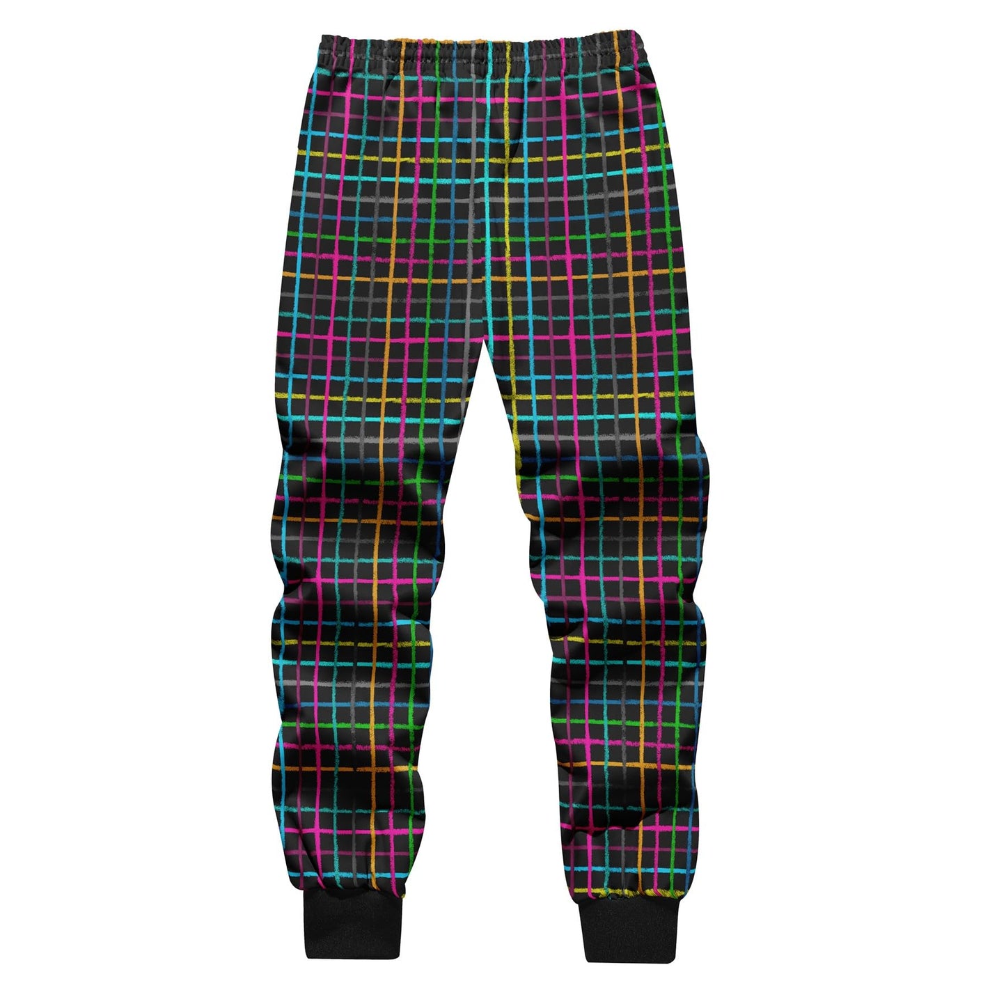 BYBNOLL Men's Printed Long Slash Pocket Multicolor Drawstring Casual Sweatpants
