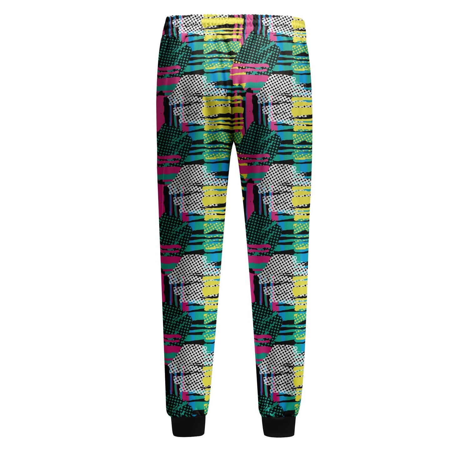 BYBNOLL Men's Printed Long Slash Pocket Multicolor Drawstring Casual Sweatpants