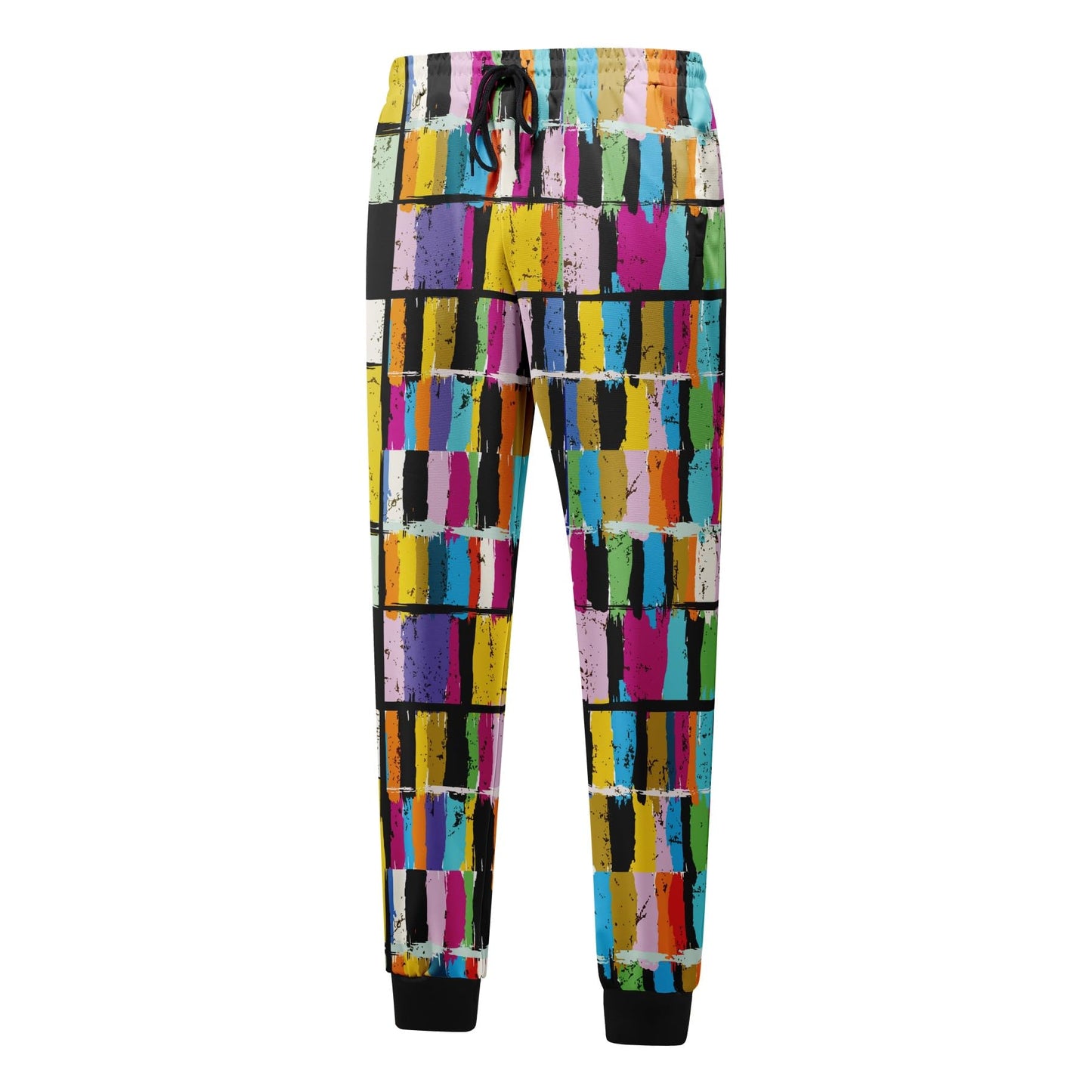 BYBNOLL Men's Printed Long Slash Pocket Multicolor Drawstring Casual Sweatpants