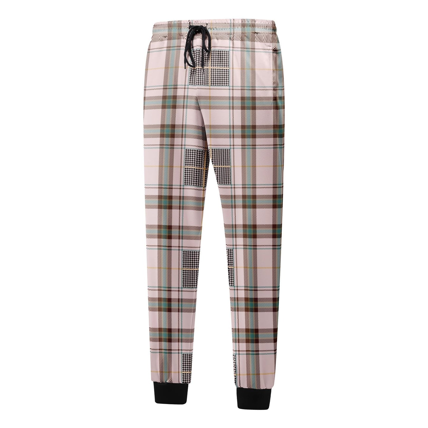 BYBNOLL Men's Printed Long Slash Pocket Multicolor Drawstring Casual Sweatpants