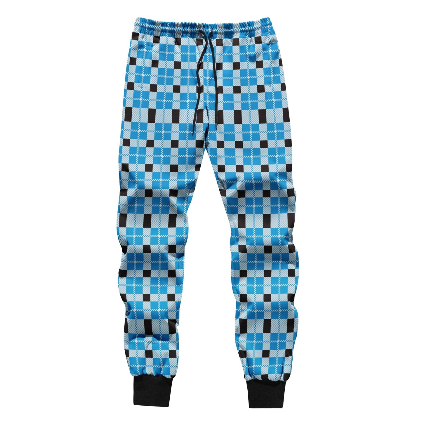 BYBNOLL Men's Printed Long Slash Pocket Multicolor Drawstring Casual Sweatpants
