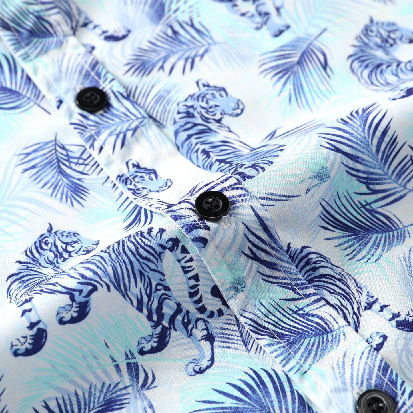 BYBNOLL Men's Casual Shirt Printed Long Sleeve Lapel Trendy Formal Business Comfortable Skin-Friendly Button Down Shirt White