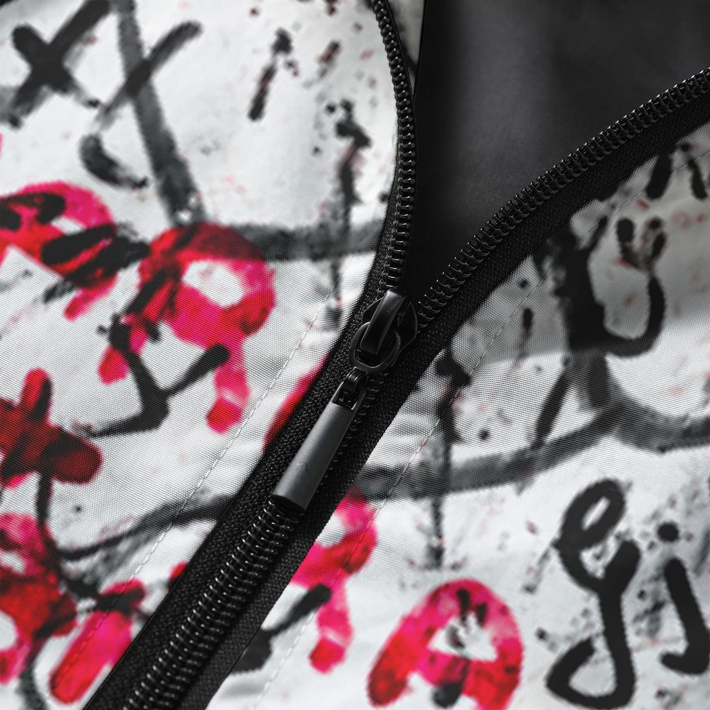 BYBNOLL Men's Tracksuit 2 Pieces Waterproof Set Casual Full Zip Colorful Printed Sport Sweatsuit Sets with Pockets