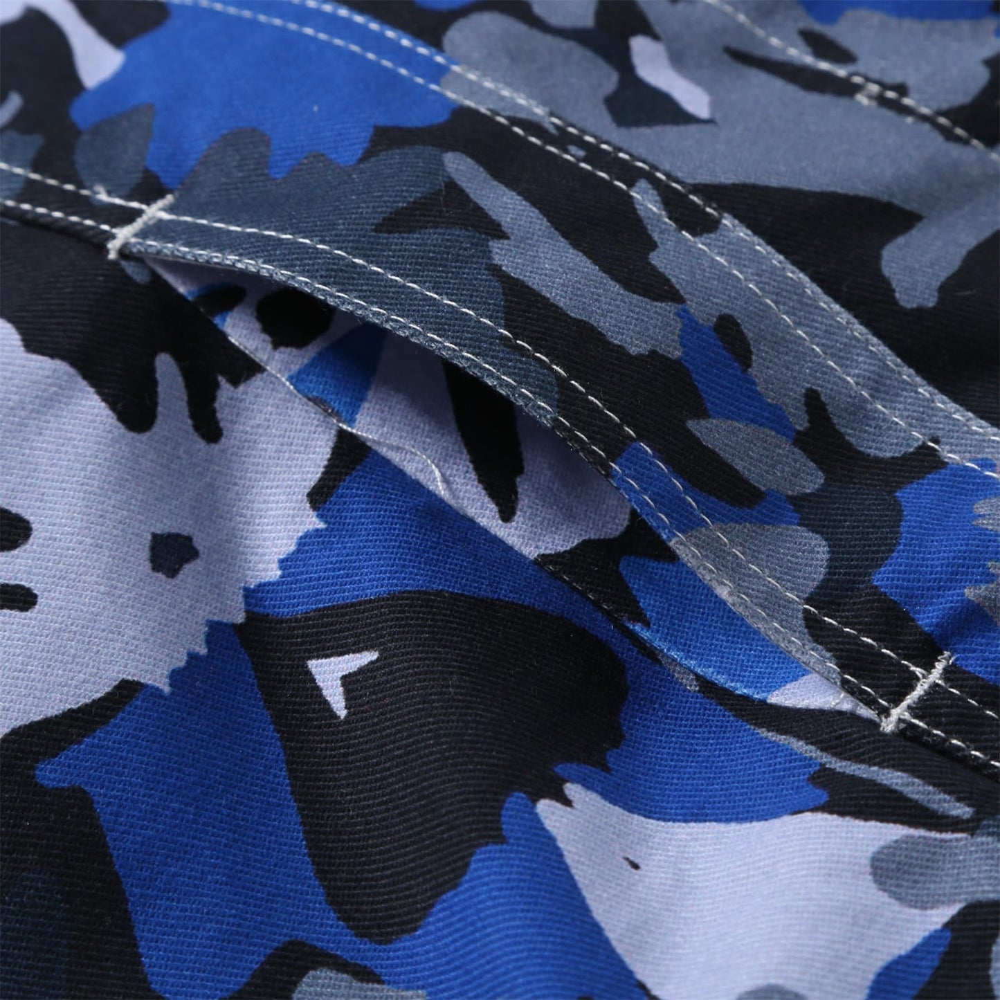 BYBNOLL Men's Denim Vest Sleeveless Casual Jean Vest Button Camouflage Print Jacket Outerwear Vest