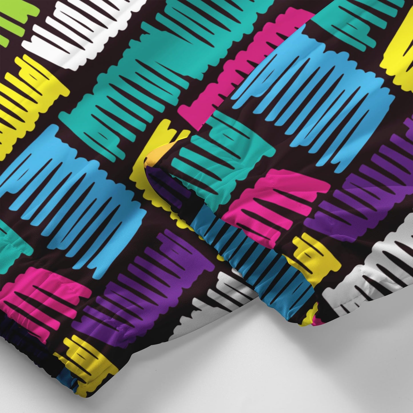 BYBNOLL Men's Tracksuit 2 Pieces Waterproof Set Casual Full Zip Colorful Printed Sport Sweatsuit Sets with Pockets