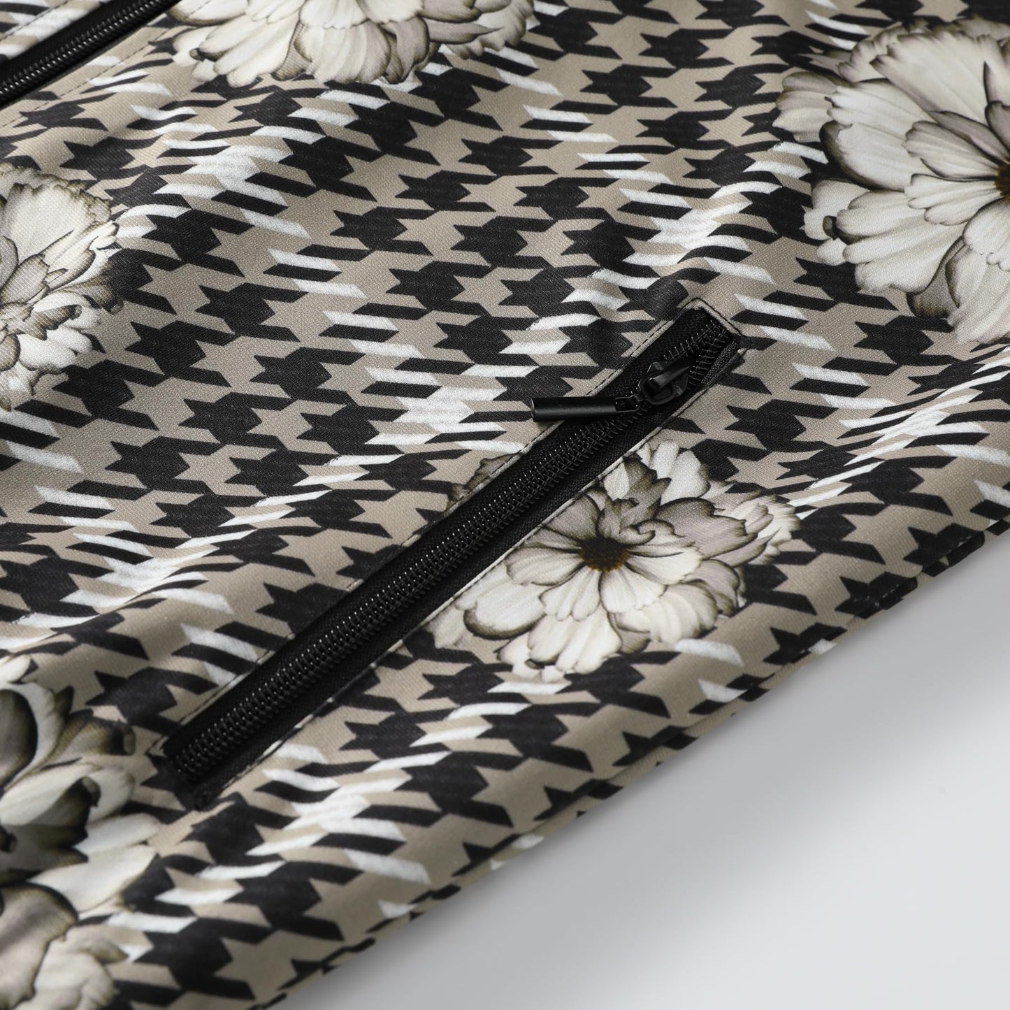 BYBNOLL Mens Casual Bomber Jacket Lightweight Zipper Floral Print Stylish Varsity Jacket for Men