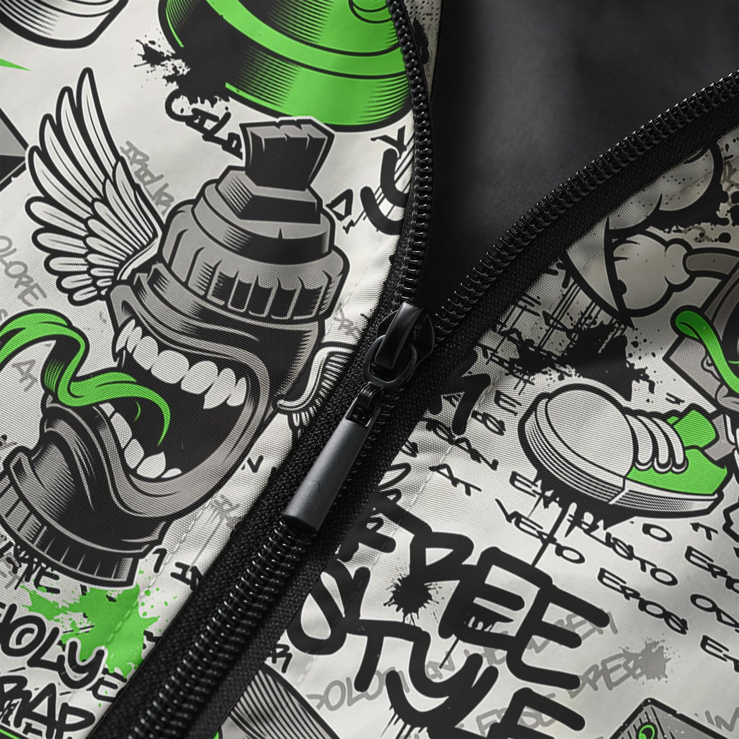 BYBNOLL Men's Tracksuit 2 Pieces Waterproof Set Casual Full Zip Colorful Printed Sport Sweatsuit Sets with Pockets