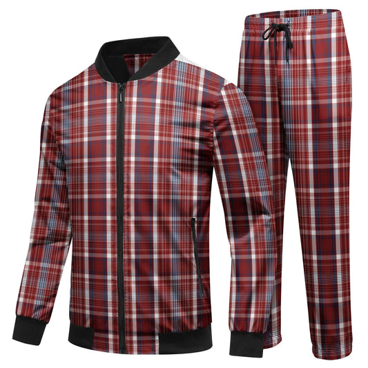 BYBNOLL Men's Tracksuit 2 Pieces Waterproof Set Casual Full Zip Colorful Printed Sport Sweatsuit Sets with Pockets